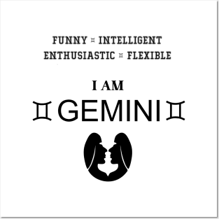 Gemini horoscope 01 Posters and Art